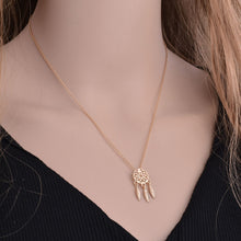 Load image into Gallery viewer, New fashion dream catcher series Jewelry necklace Exquisite alloy hollow pendant necklace Popular chain collares Gifts women2019