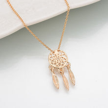 Load image into Gallery viewer, New fashion dream catcher series Jewelry necklace Exquisite alloy hollow pendant necklace Popular chain collares Gifts women2019