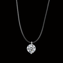 Load image into Gallery viewer, 2019 New mermaid tear necklace Meteorite pendant transparent fishing line Invisible women's necklace Jewelry clavicle chain