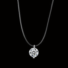 Load image into Gallery viewer, 2019 New mermaid tear necklace Meteorite pendant transparent fishing line Invisible women's necklace Jewelry clavicle chain