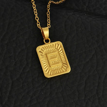 Load image into Gallery viewer, Tiny Gold Initial A-Z Letter Necklaces Unisex Charm Luster Gold Medal Capital Letter Necklace Pendant For Women Men Jewelry Gift