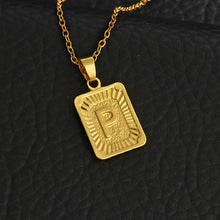 Load image into Gallery viewer, Tiny Gold Initial A-Z Letter Necklaces Unisex Charm Luster Gold Medal Capital Letter Necklace Pendant For Women Men Jewelry Gift
