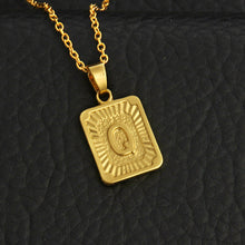 Load image into Gallery viewer, Tiny Gold Initial A-Z Letter Necklaces Unisex Charm Luster Gold Medal Capital Letter Necklace Pendant For Women Men Jewelry Gift
