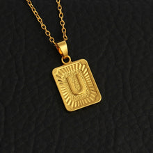 Load image into Gallery viewer, Tiny Gold Initial A-Z Letter Necklaces Unisex Charm Luster Gold Medal Capital Letter Necklace Pendant For Women Men Jewelry Gift